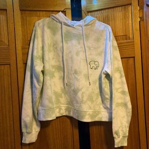 Ivory Ella Cropped Hoodie